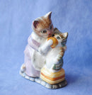 Beswick Beatrix Potter cat Figurine BP3 Beswick Tabitha Twitchit and Miss Moppet figure