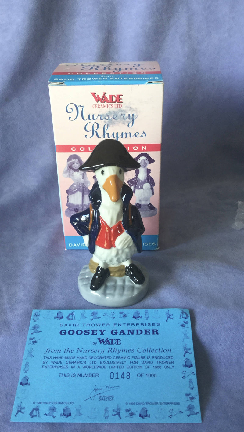 Wade Goosey Gander Figure Wade Nursery Rhyme figurine Wade Limited Edition figure