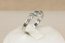 Silver & Topaz Trilogy Ring