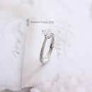 18ct White Gold Certified 0.90ct Diamond Solitaire Ring