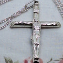 Silver Crucifix on 16" Silver Chain