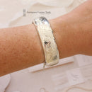 1960's Silver Engraved Bangle by Excalibur