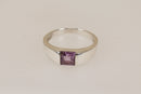 Stylish Kit Heath Sterling Silver & Amethyst Geometric Ring