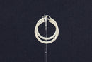 Stylish Sterling Silver Large Hoop Earrings