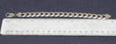 Silver Hefty Flat Curb Link Bracelet