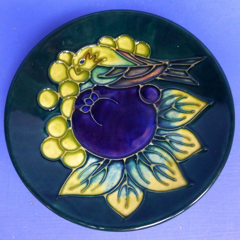 Moorcroft Finches Green Coaster