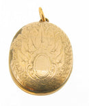 Victorian 9ct Gold and Enamel Back and Front Locket Pendant