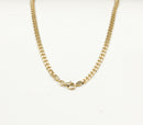 Silver Gilt Flat Curb Link Necklace