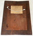 'Made From The Old Foudroyant' Oak Plaque & Copper Shield.