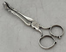 George II Pair of Silver Tea Tongs. London circa 1740, Jeremiah Lee.