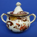Masons Ironstone - Brown Velvet Covered Sugar Bowl