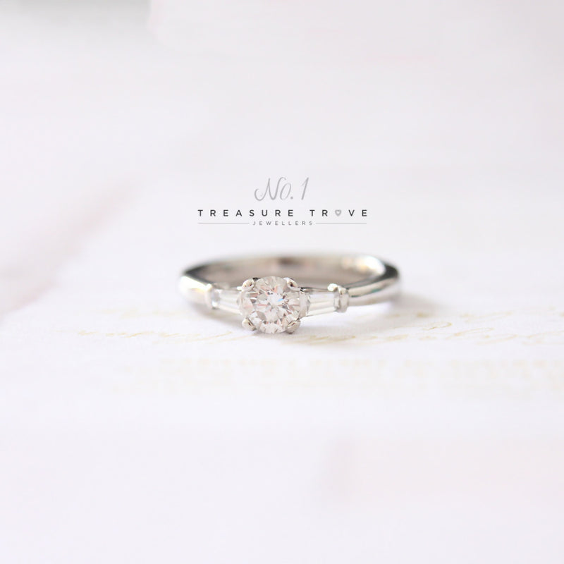 Platinum Diamond Solitaire 0.45ct