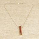 Silver & Pink Tourmaline Designer Pendant & Chain