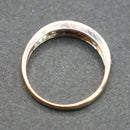 9ct gold 11 stone diamond half eternity ring