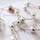 Tiffany & Co Silver Bead Ball Necklace 36"