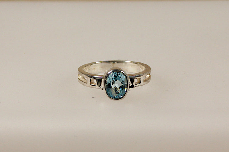 Silver & Topaz Ring