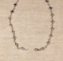 Silver, Amethyst and Blue Iolite Necklace
