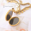 Victorian Silver Gilt Locket & Collar