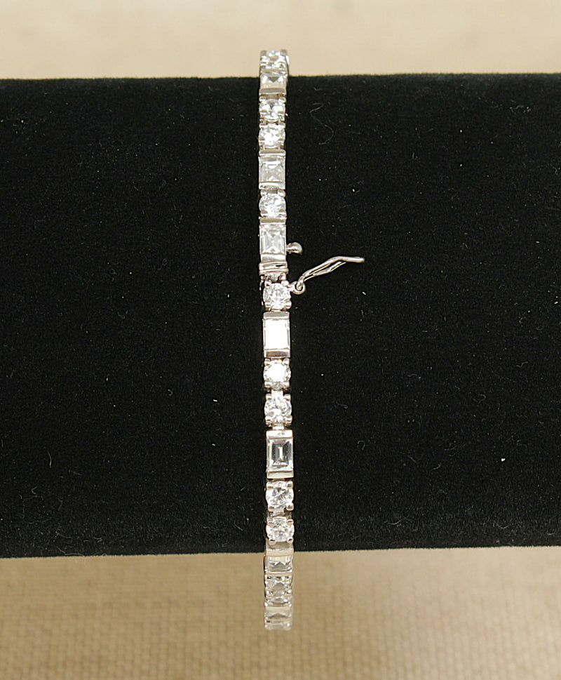 Silver & CZ Tennis Bracelet