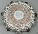 Late Georgian Old Sheffield Plate Salver, Arms of Crompton. T & J Crewsick, circa 1820 - 1840.