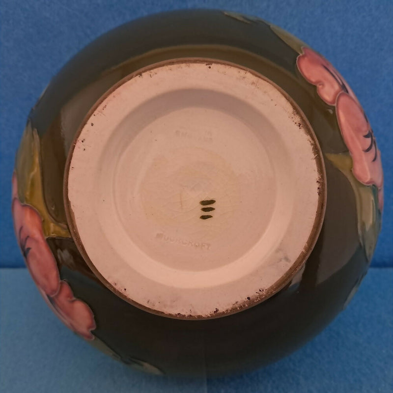 A Moorcroft Bowl in Hibiscus Design by Walter Moorcroft