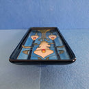 A Moorcroft Pen Tray in the Calla Lily Design by Emma Bossons