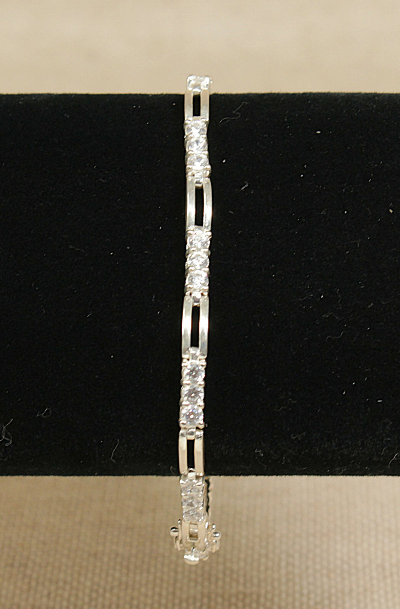 Silver & CZ Bracelet