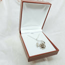 Silver Rose Pendant on 22" Chain