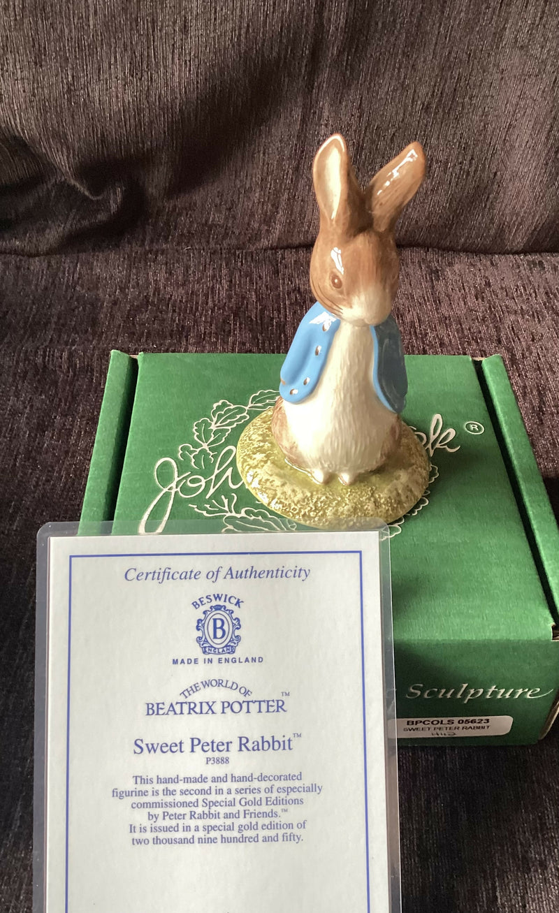 Beswick Beatrix Potter limited edition Figurine Beswick Beatrix Potter figurine Beswick Sweet Peter BP10