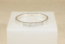 Silver & Mother of Pearl Hinged Bangle
