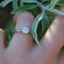 Certified Platinum Diamond Solitaire Ring 0.71ct