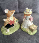 Royal Doulton Brambly Hedge figurine X 2 Royal Doulton Lord Woodmouse DBH31 Lady Woodmouse DBH32