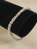 Stylish Impressive Italian Sterling Silver Designer Bracelet – 8 Inches