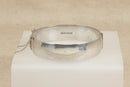 Vintage Solid Silver Hinged Bangle