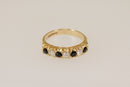 Vintage 9ct Gold ‘Edwardian’ Style Sapphire & Diamond Ring – Birmingham 1986