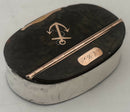 Early 19th Century Rose Gold, White Metal & Tortoiseshell Naval Snuff Box with Applied Fouled Anchor.