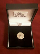 A Roman Solid Silver Denarius Coin Of The Emperor Geta.