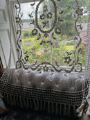 Tuscany filet Rose beautiful off white Cotton lace Panel 56”/90