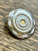 Modern Mid Century Swedish 1969 830 Silver Sporrog & Company Modernist Shield Brooch