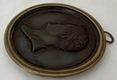 Napoleon Bonaparte Bronzed Metal Portrait Profile Plaque, After Andrieu.