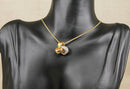 Superb Martin & Co. 18ct Gold Three-Tone Diamond Knot Pendant & Chain