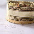 Victorian Wide Silver Gilt Bangle
