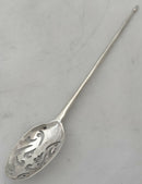 Mid 18th Century English Silver Rat Tail Mote Spoon.