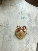 Vintage Vivienne Westwood Heart Brooch/Pendant with Pouch 1998