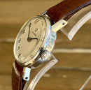 Omega Ladies Vintage Dress Watch Stainless Steel Arabic Numerals Manual Wind
