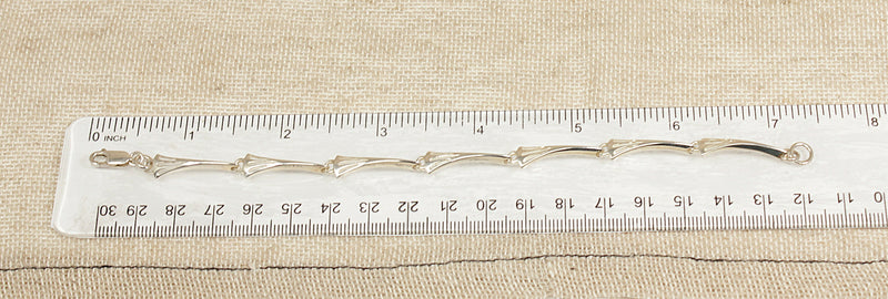 Silver Art Deco Style Bracelet