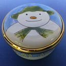 Border Fine Arts The Snowman (Portrait) Round Enamel Box (Boxed) A3997