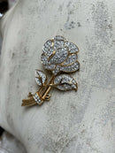 Vintage Nolan Miller Statement Rhinestone Pave Brooch