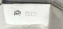 George V Cased Pair of Octagonal Silver Salts & Spoons. Birmingham 1918, S W Smith & Co. 3.6 troy ounces.