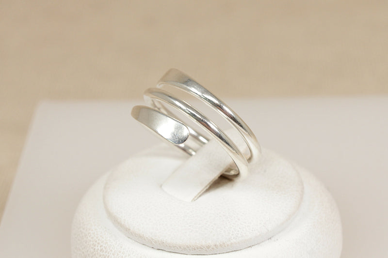 Silver Designer Twist Ring